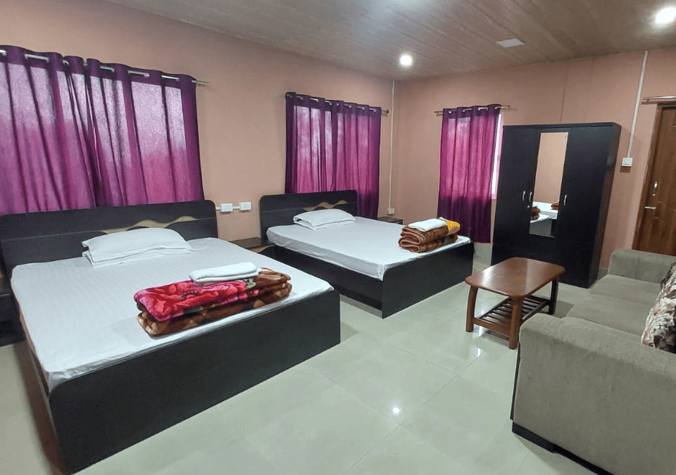 Deluxe Four Bedded (202) with attached bath